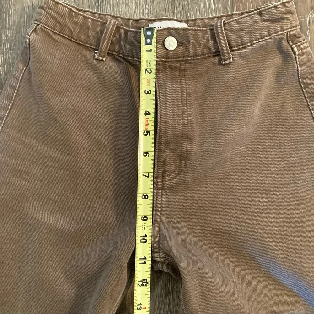 Zara Brown Wide-Leg Jeans - Picture 13 of 14